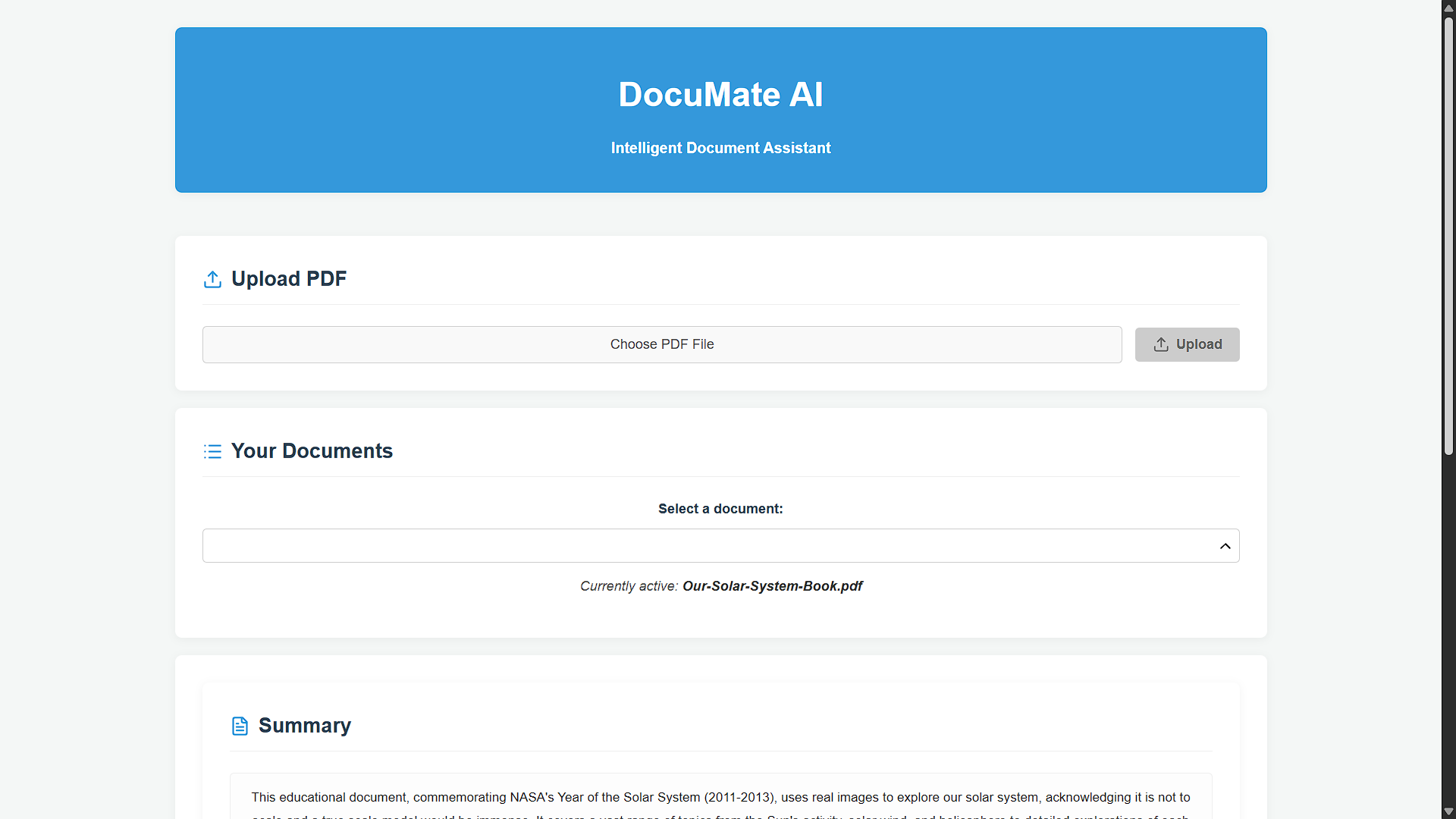 DocuMate AI Project